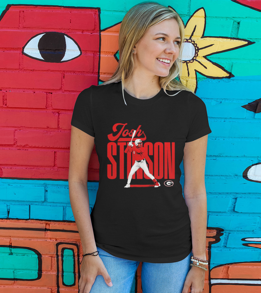 Josh Stinson Georgia Baseball Player Collage NCAA T-Shirt