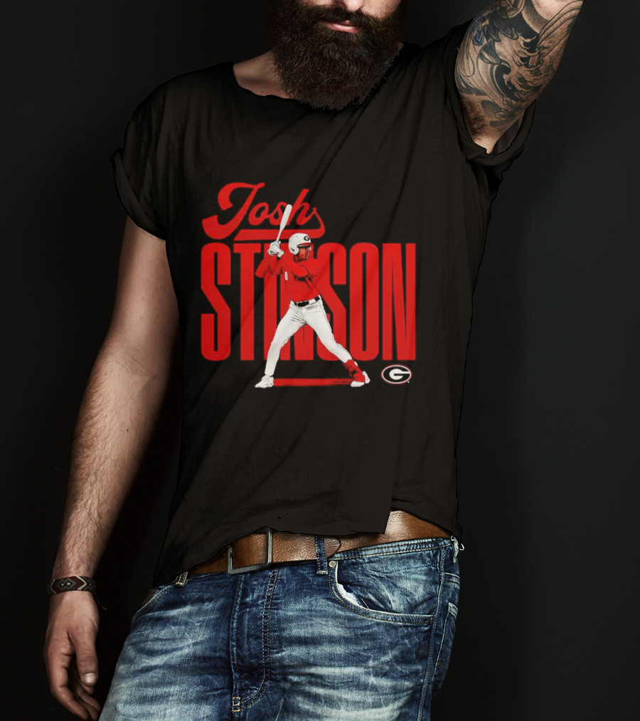 Josh Stinson Georgia Baseball Player Collage NCAA T-Shirt