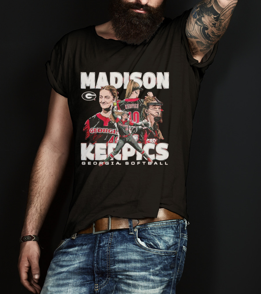 Madison Kerpics Georgia Softball NCAA Collage Player T-Shirt