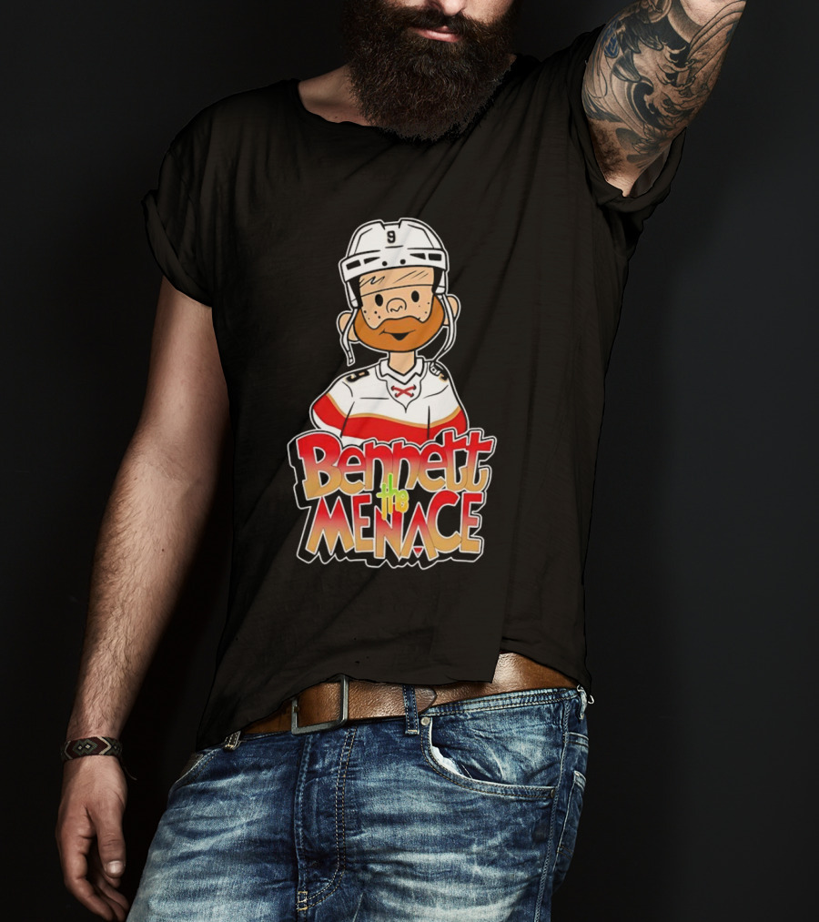 Bennett The Menace Florida Panthers Hockey Sam Bennett T-Shirt