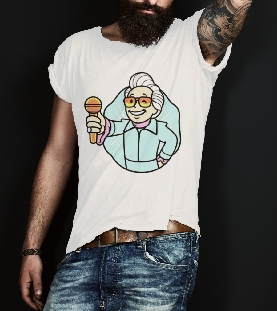 Vault Boy Elvis Microphone T-Shirt