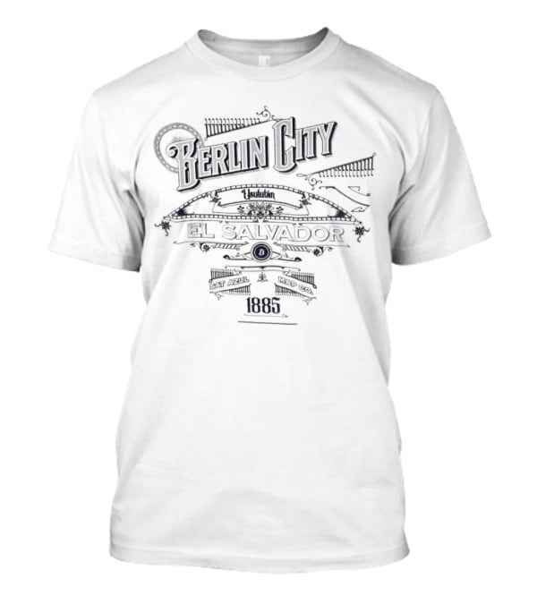 Berlin City Usulután El Salvador 1885 Cafetal Cuyancúa Azul T-Shirt