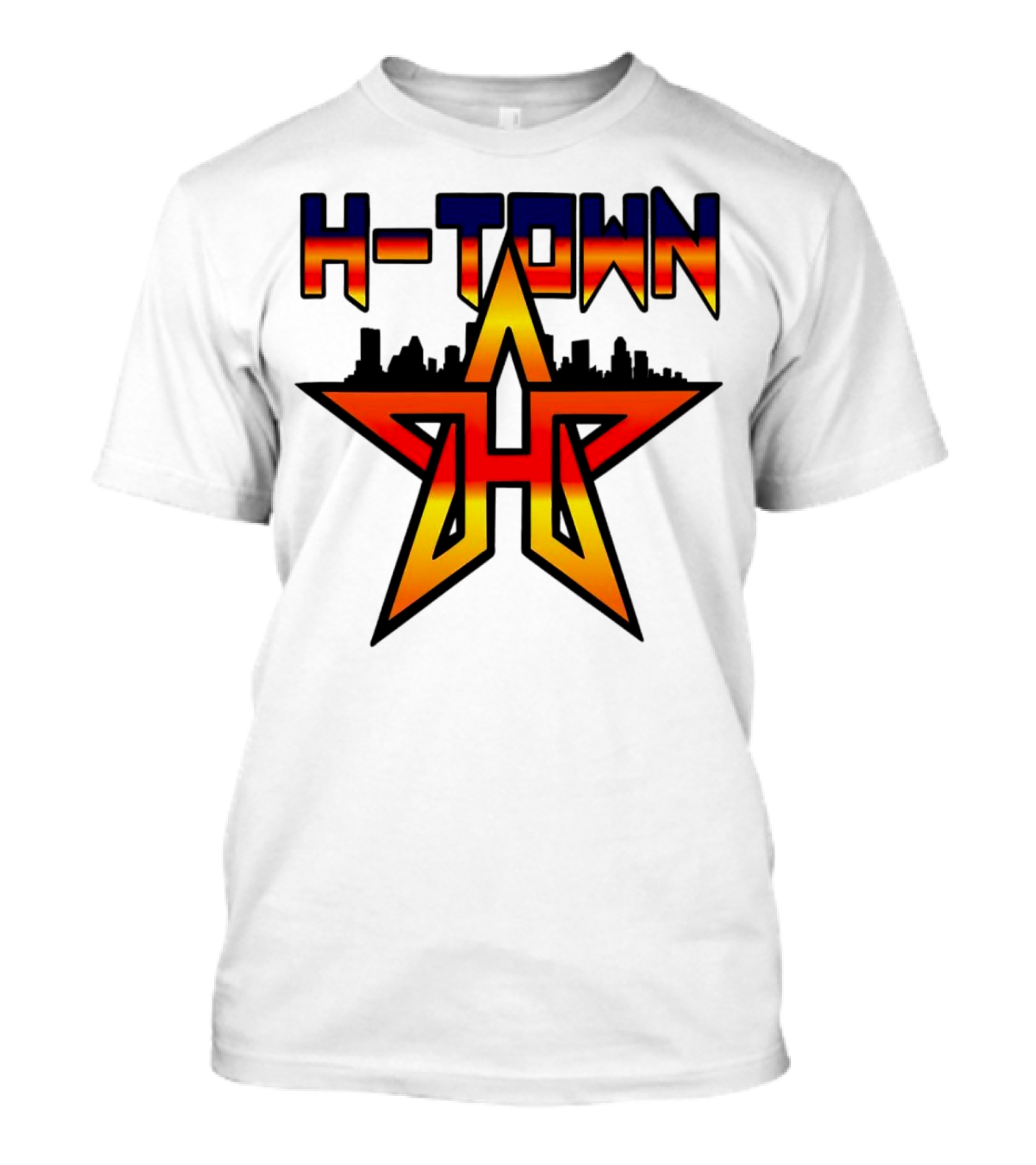 H-Town Skyline Star Houston Astros Baseball T-Shirt