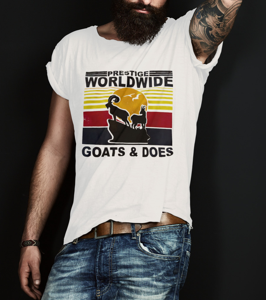 Prestige Worldwide Goats And Does Vintage Sunset T-Shirt