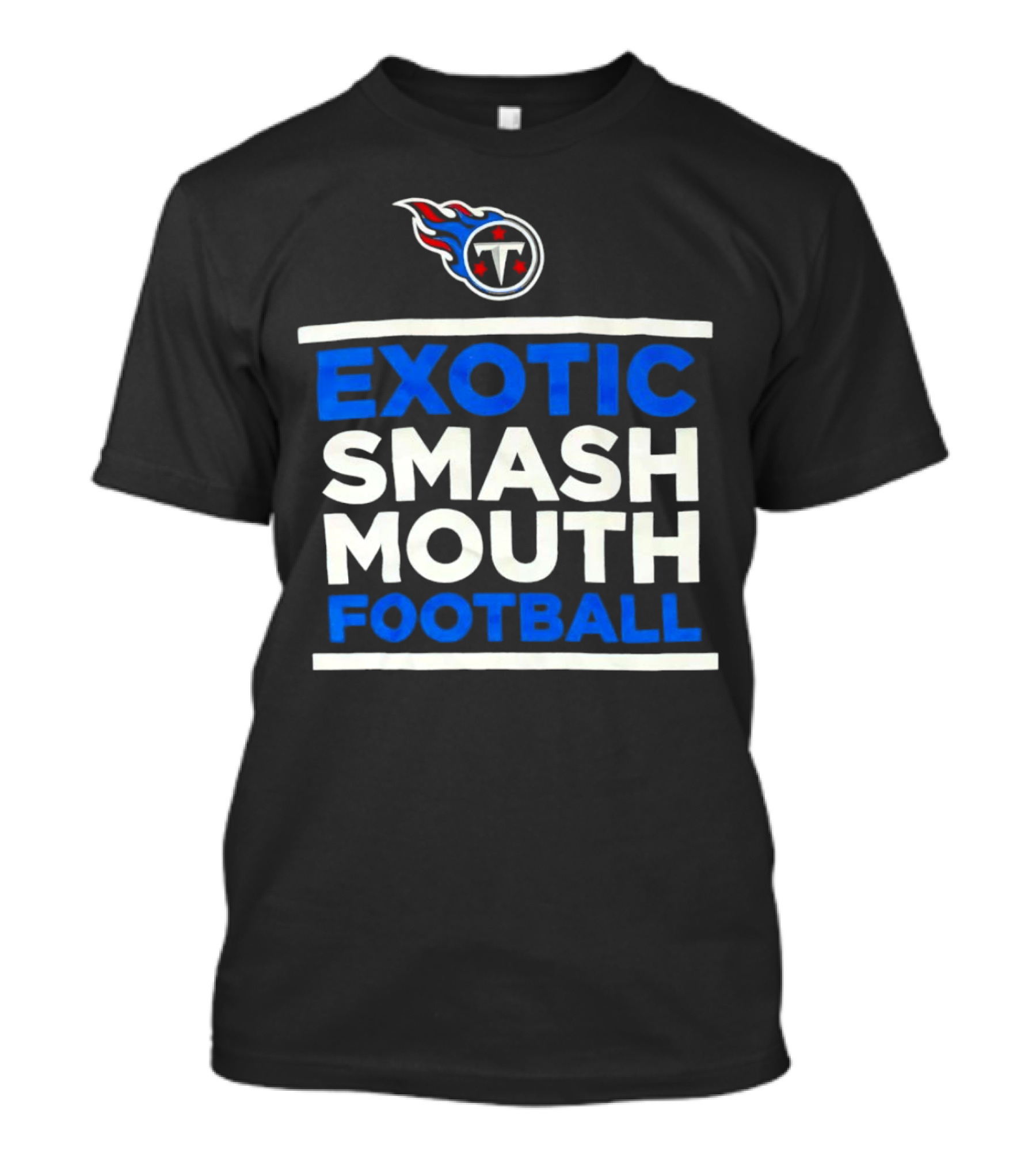 Tennessee Titans Exotic Smash Mouth Football T-Shirt