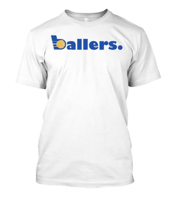 Indiana Pacers Ballers Basketball Logo-Inspired Playful T-Shirt