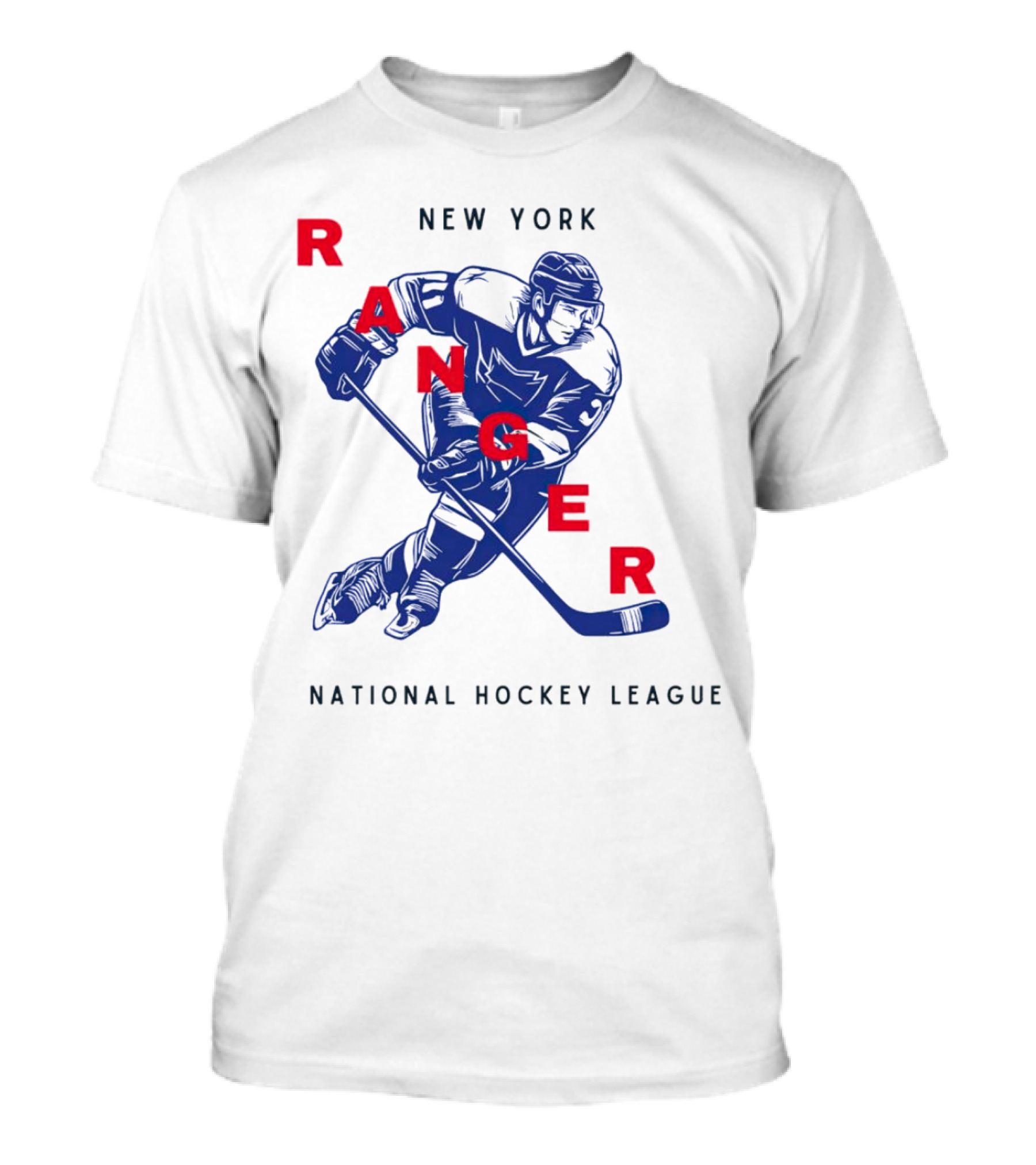 New York Ranger National Hockey League Vintage Player T-Shirt