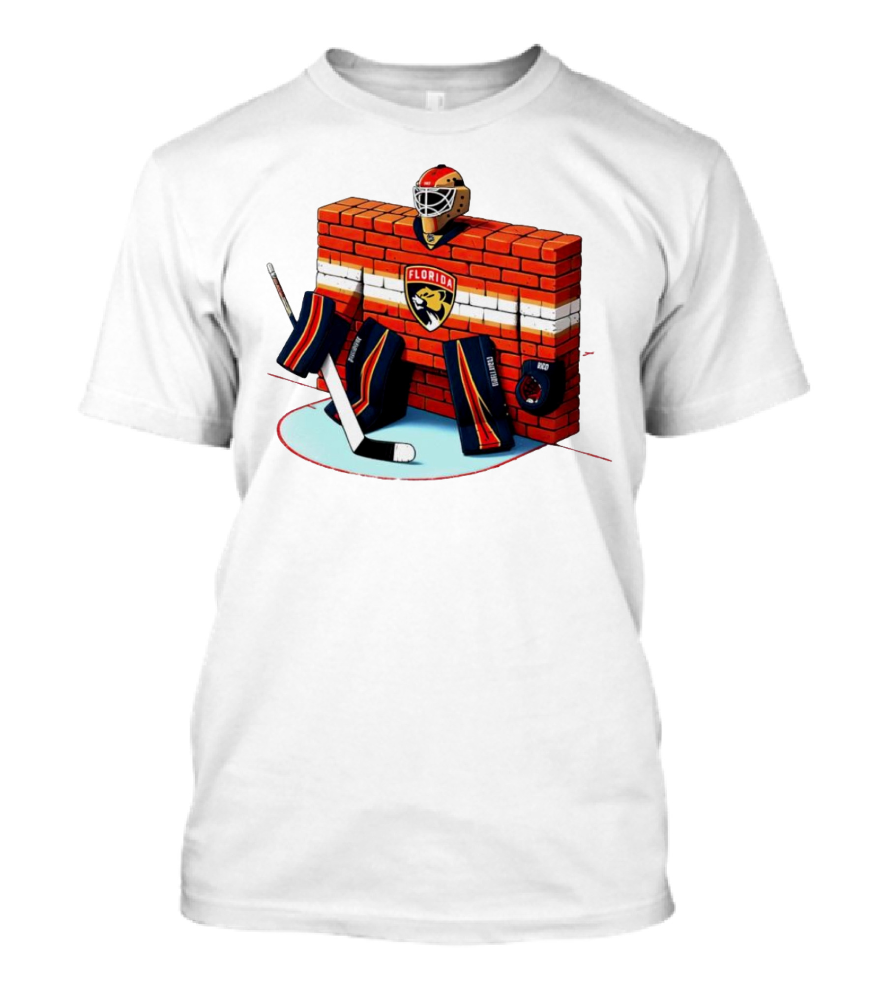 Florida Panthers Brick Wall Goalie Bod T-Shirt