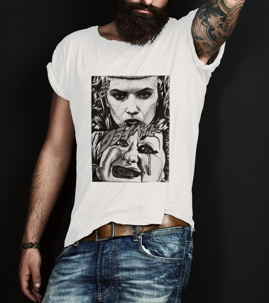 Mobshity Cry Baby John Waters Japanese Comic Style Faces T-Shirt