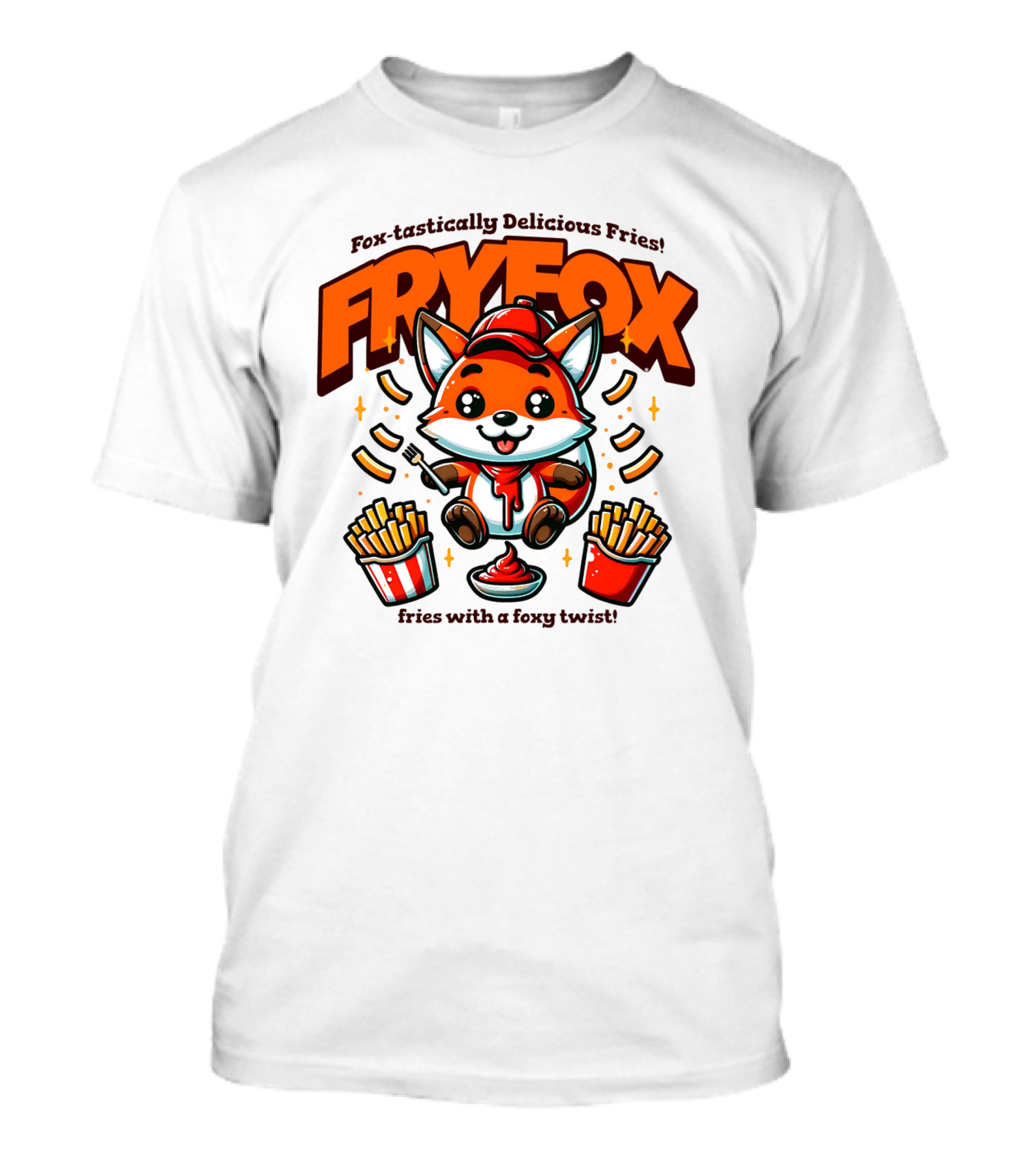 FRYFOX Fox-tastically Delicious Fries With A Foxy Twist T-Shirt