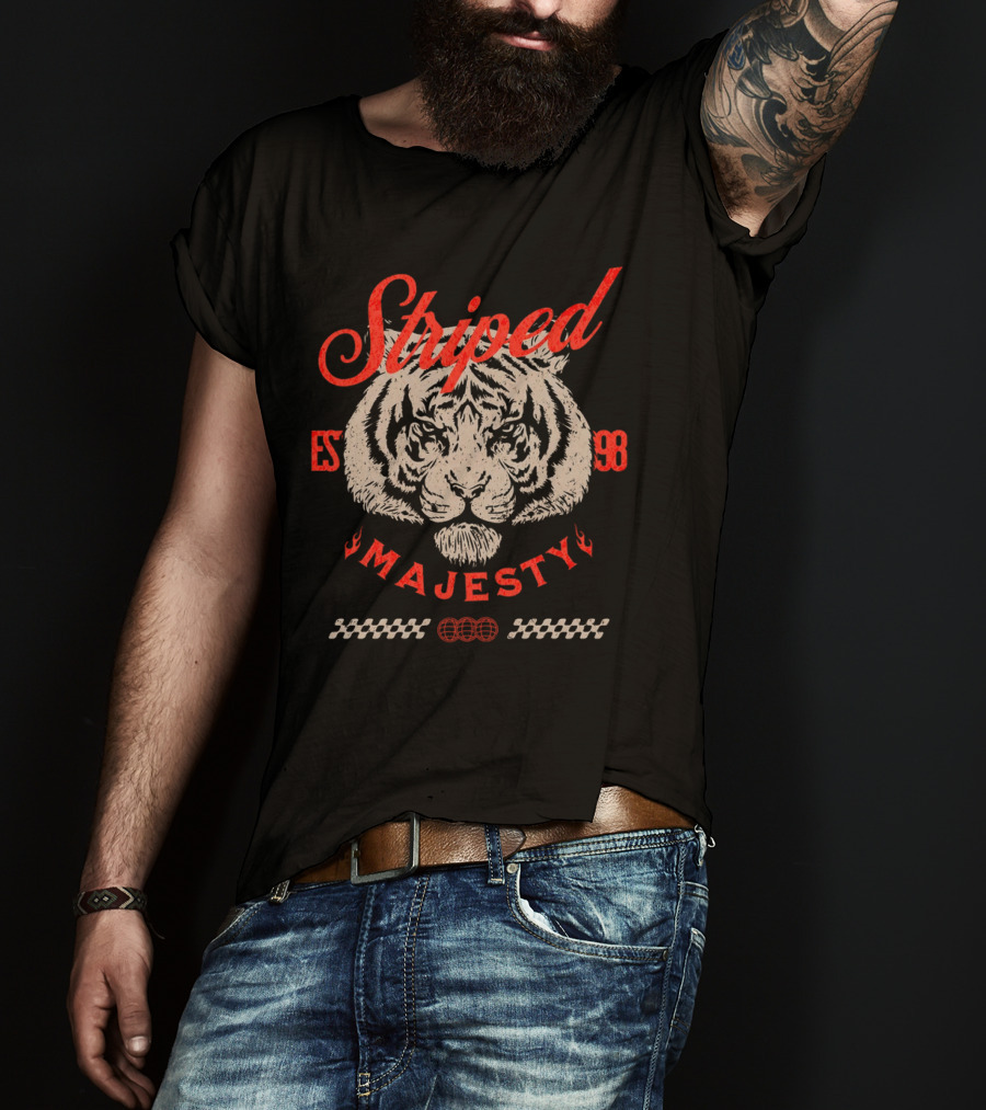 Striped Majesty Tiger Est 1998 T-Shirt