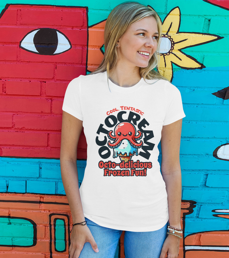 Cool Tentastic Octo-delicious Frozen Fun Octocream T-Shirt