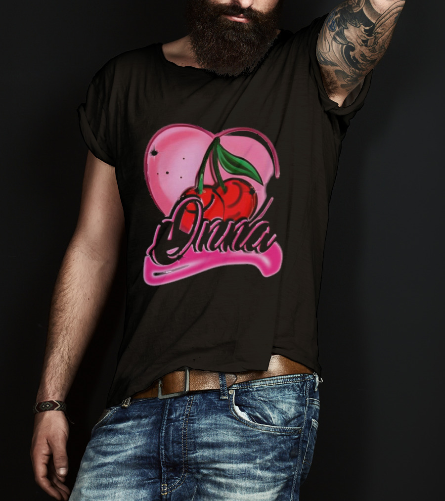 Onna Cherry Heart Pink T-Shirt