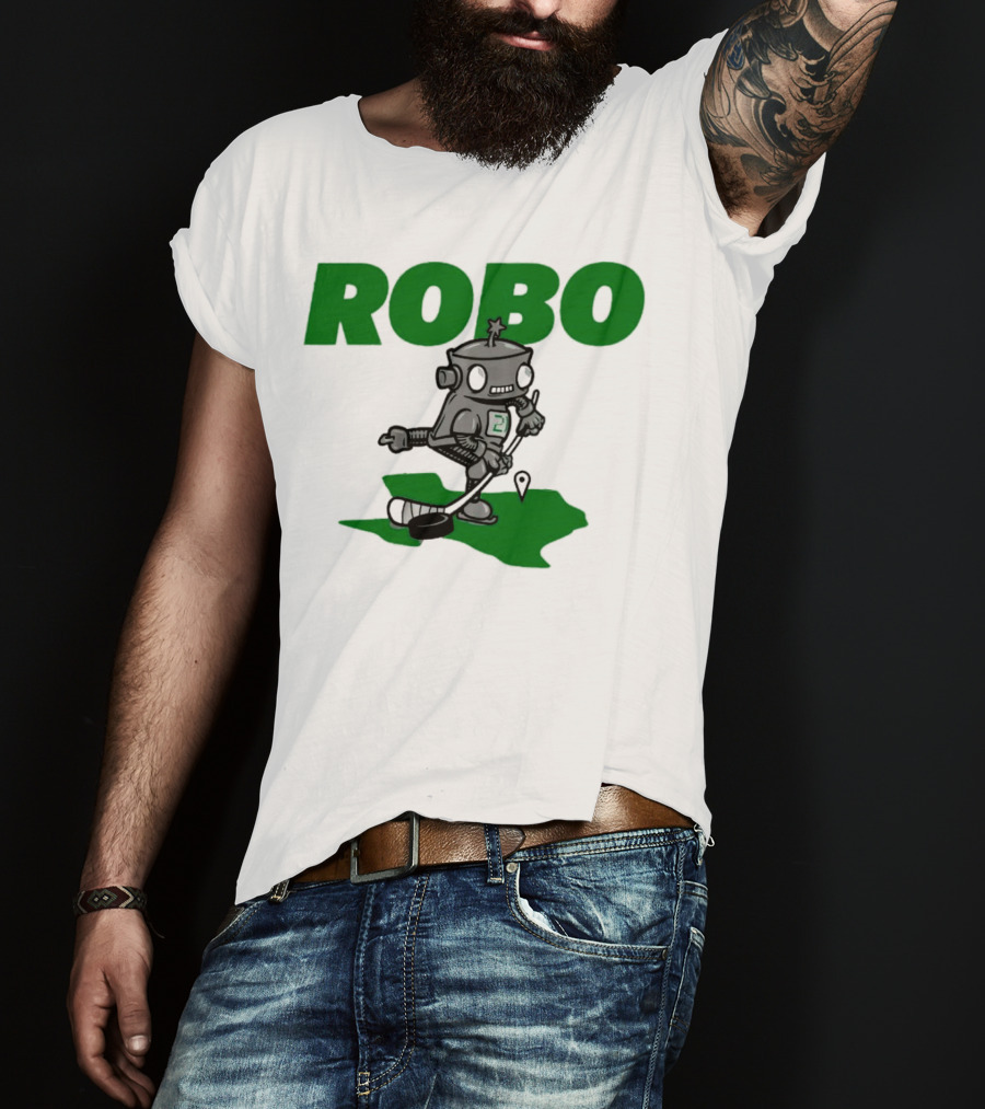Robo Robot Playing Hockey T-Shirt