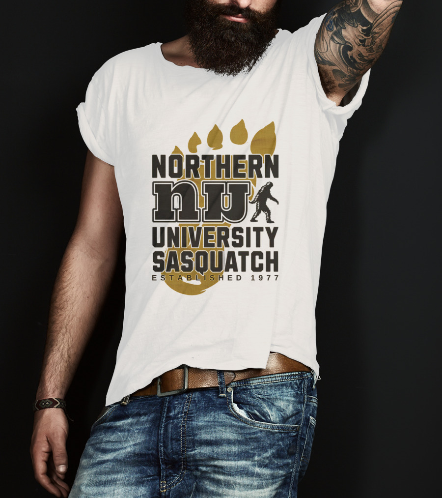 Northern University Sasquatch NU Established 1977 T-Shirt