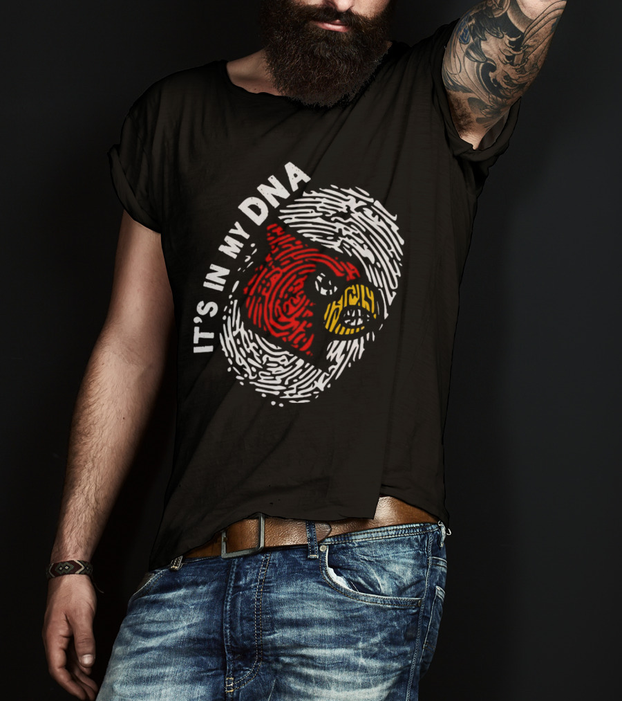 Louisville Cardinals It’s In My DNA Fingerprint T-Shirt