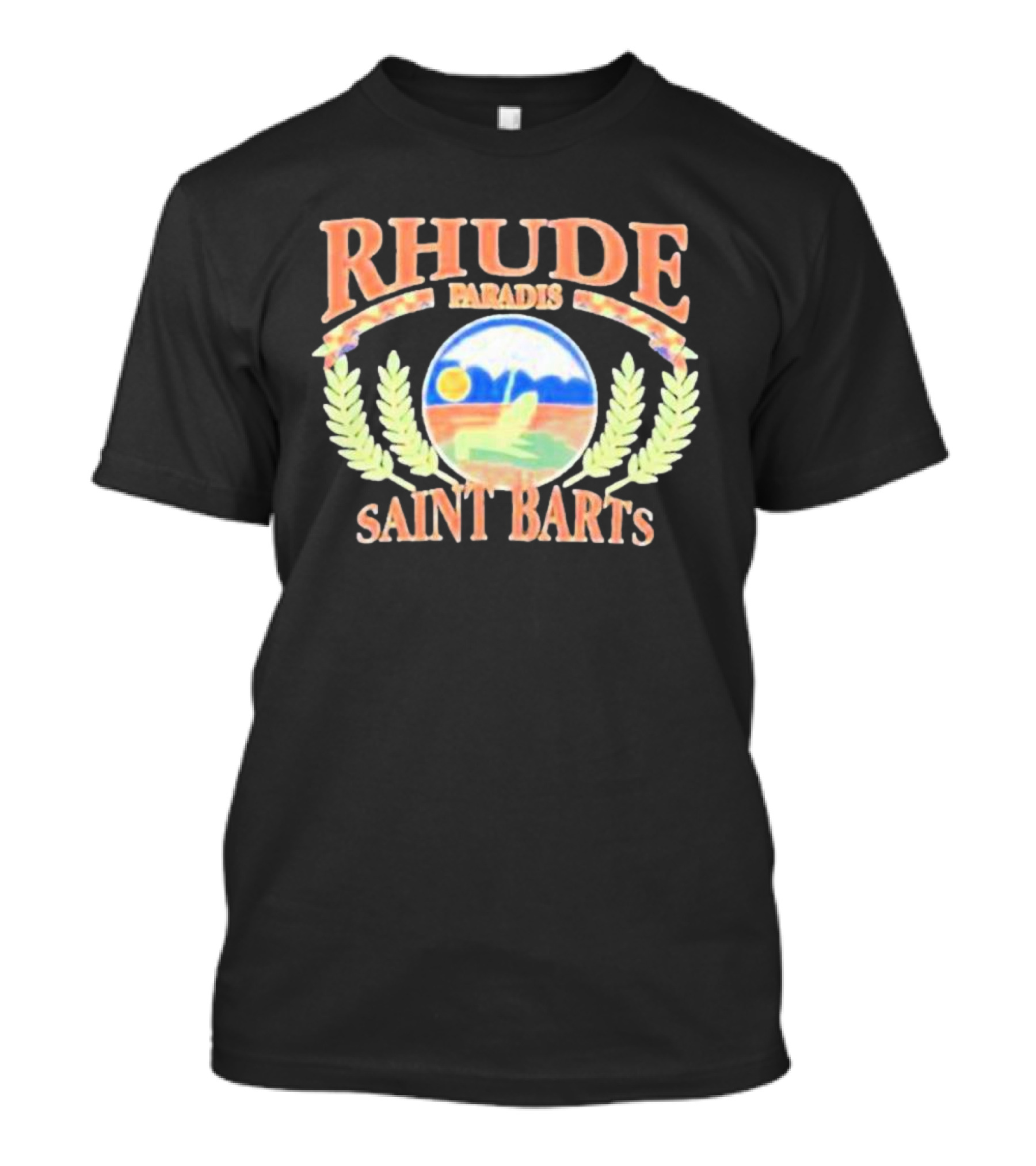 Rhude Paradis Saint Barts Retro Beach Vibes T-Shirt