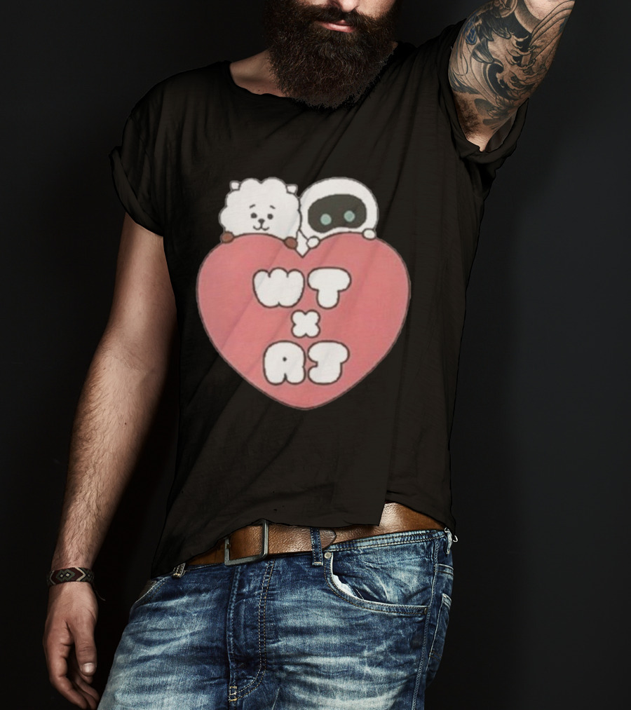 WT X RJ Heart Cute Collaboration T-Shirt