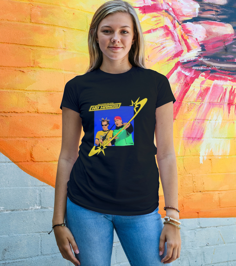 Joey Valence And Brae No Hands Retro Graphic Duo In Yellow And Green With Starburst T-Shirt