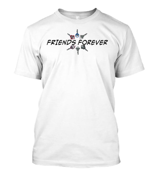 FRIENDS FOREVER Peace Symbol Keys T-Shirt