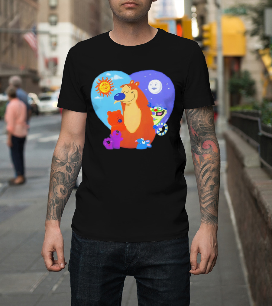 Bear in the Big Blue House Muppet History with Sun and Moon Characters T-Shirt