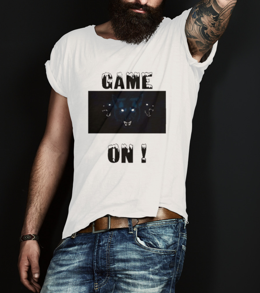 Wolvesden Game On Fierce Trio Wolf Face T-Shirt