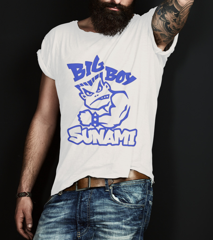 Big Boy Sunami Punching Character T-Shirt