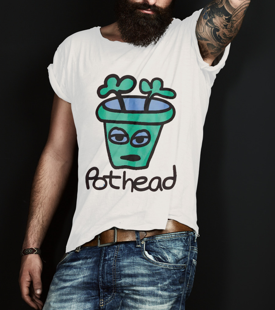 For The Homies Pothead Plant Cartoon T-Shirt