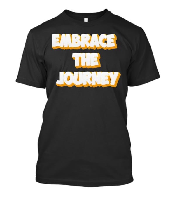 EMBRACE THE JOURNEY White And Yellow T-Shirt