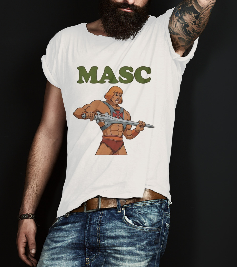 MASC He-Man Comic Character T-Shirt