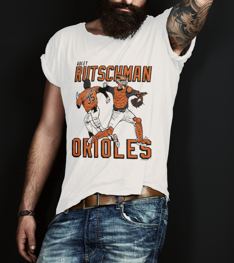 Adley Rutschman Baltimore Orioles #35 MLB Catcher T-Shirt