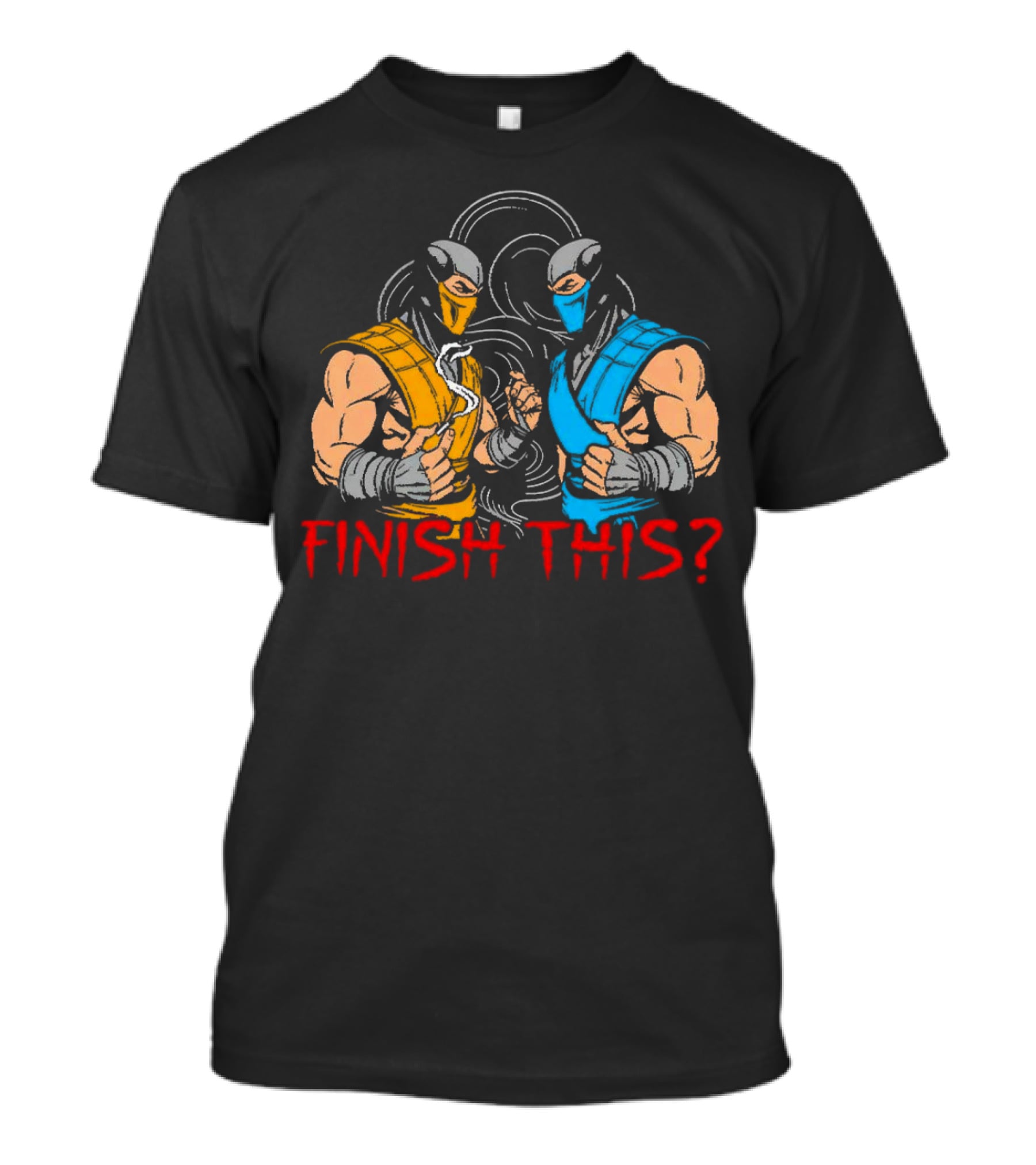 Finish This Mortal Kombat Smoke Sub-Zero Scorpion Showdown T-Shirt