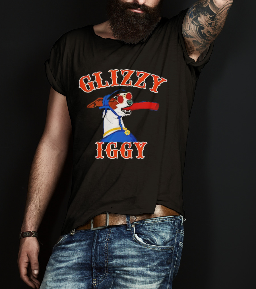 Glizzy Iggy Dog New York Mets Fun Canine Baseball T-Shirt