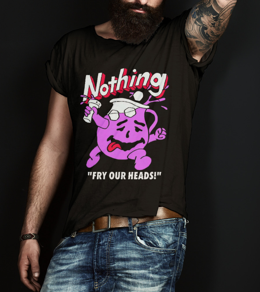 Nothing Fry Our Heads Purple Pitcher Character T-Shirt