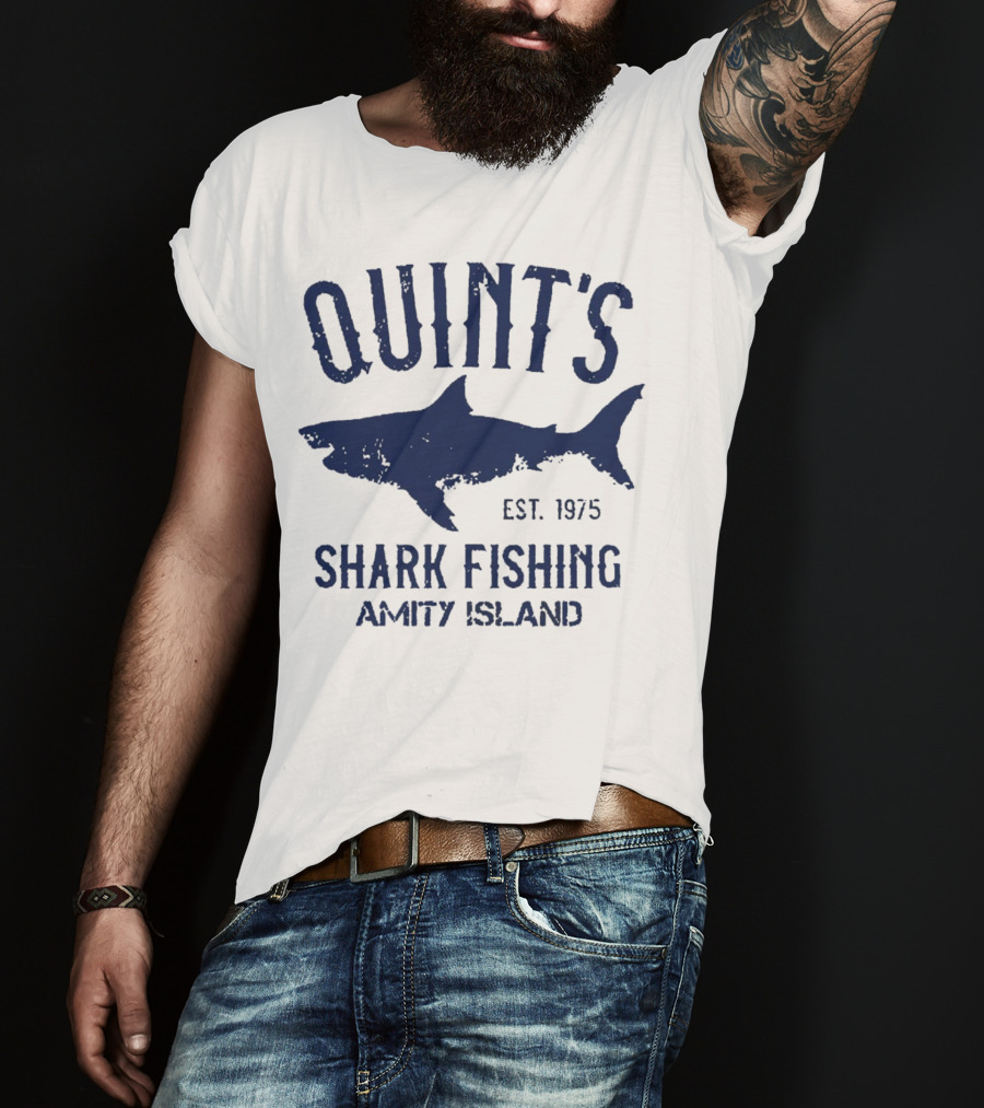 Quint’s Shark Fishing Amity Island EST 1975 T-Shirt