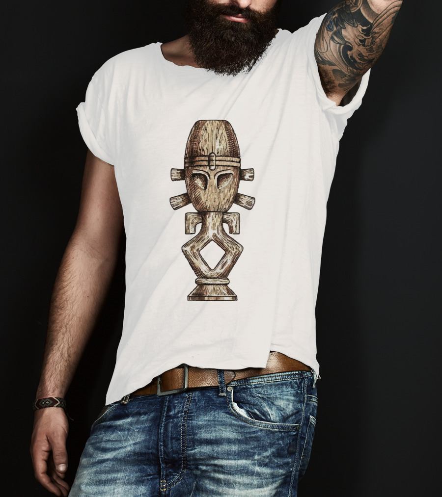 Seeking Jamaharon Ancient Symbol With Tribal Mask T-Shirt