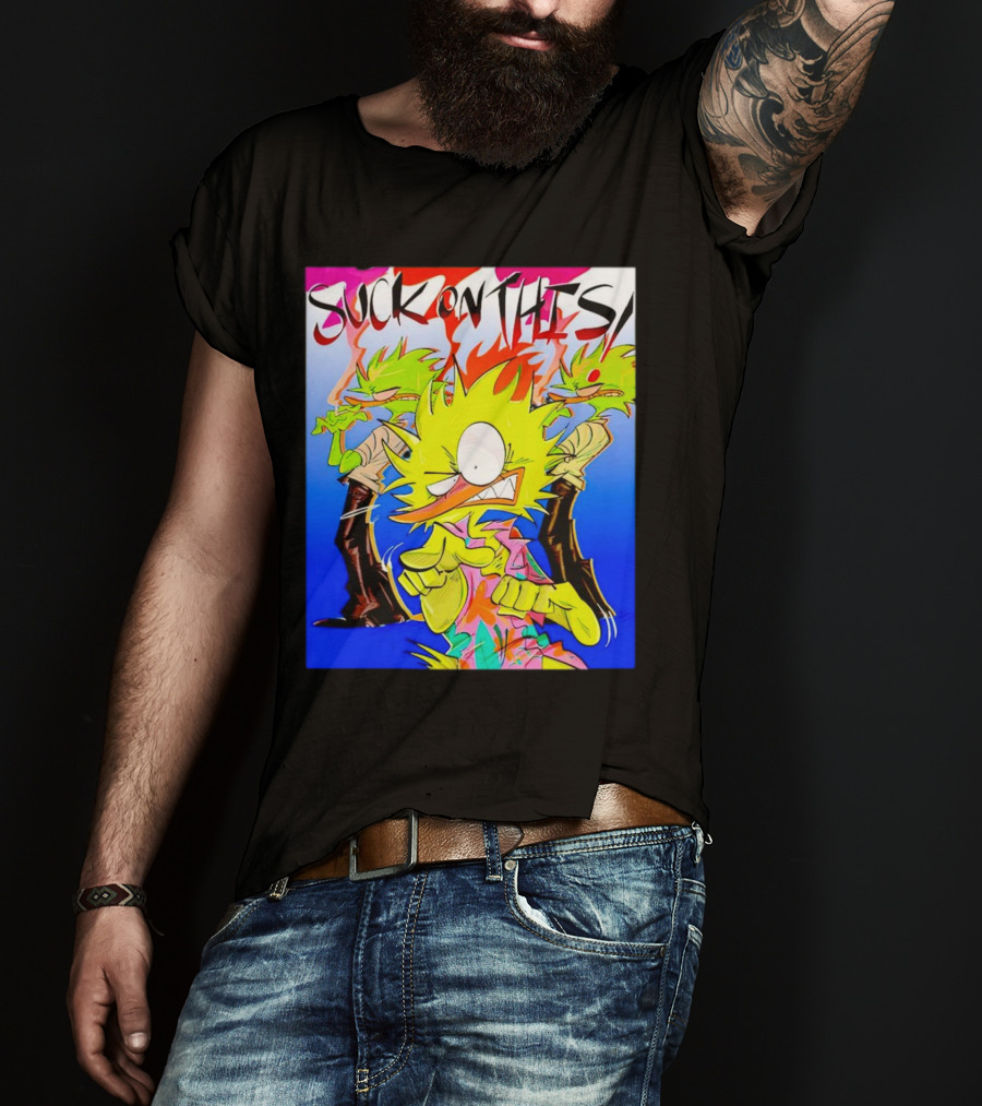 Suck On This Rugrats Reptar And Chuckie Cartoon T-Shirt