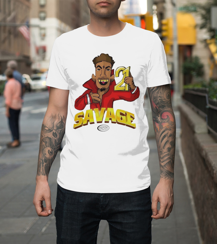 Savage 21 PWC Cartoon Character T-Shirt