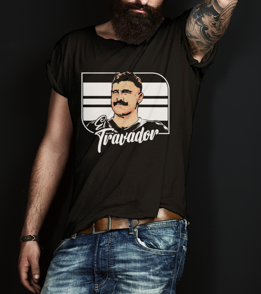 Travis Kelce El Travador NFL Football Player Caricature T-Shirt