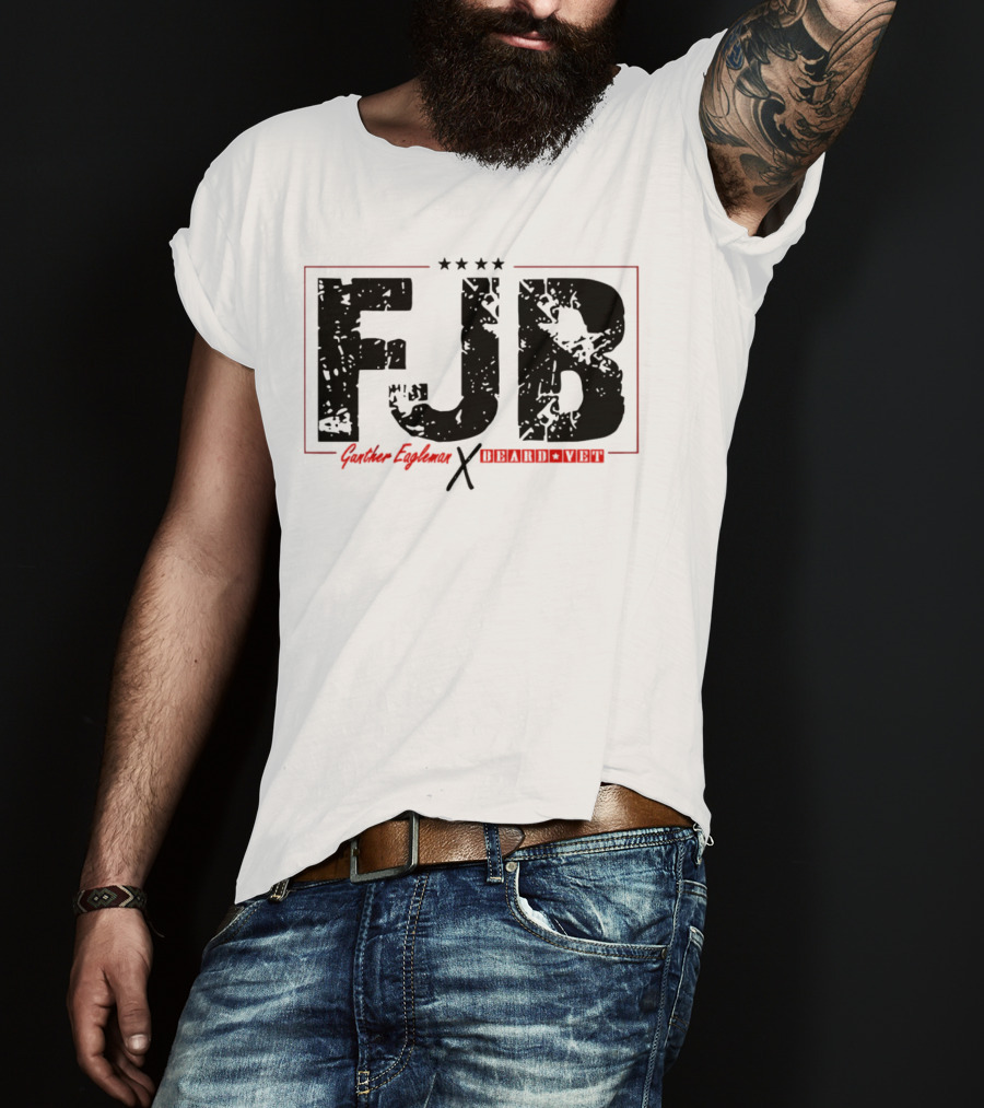 FJB Gunther Eagleman Beard Vet Collaboration Stars T-Shirt
