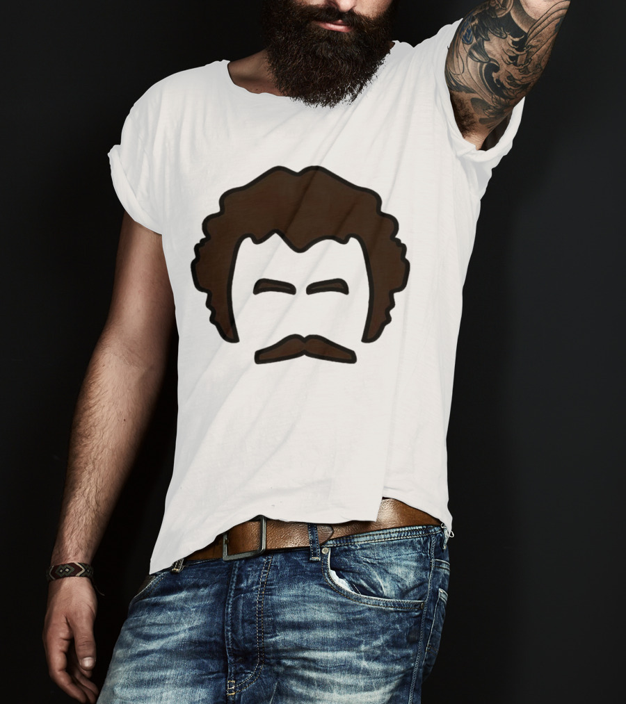 John Oates Mustache Hair T-Shirt