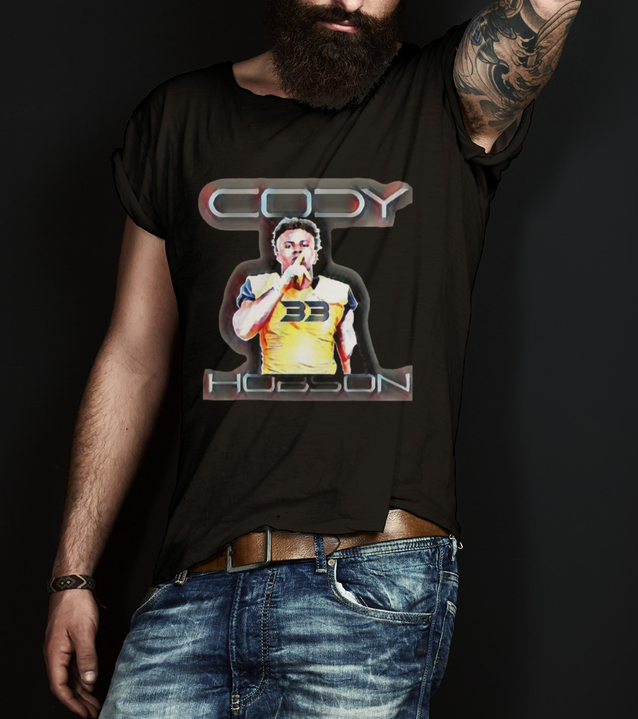 Cody Hobson 33 Merrimack Warriors Football T-Shirt