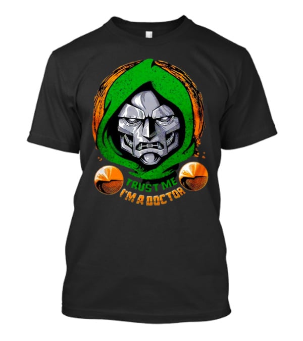 Doctor Doom Trust Me I'm A Doctor Villain Face Mask T-Shirt