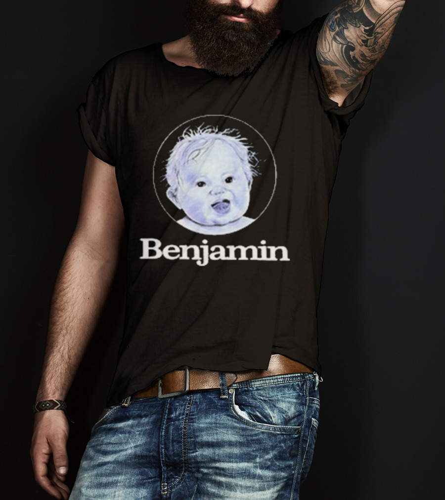 Garrett Watts Baby Benjamin Funny Sketch Drawing T-Shirt