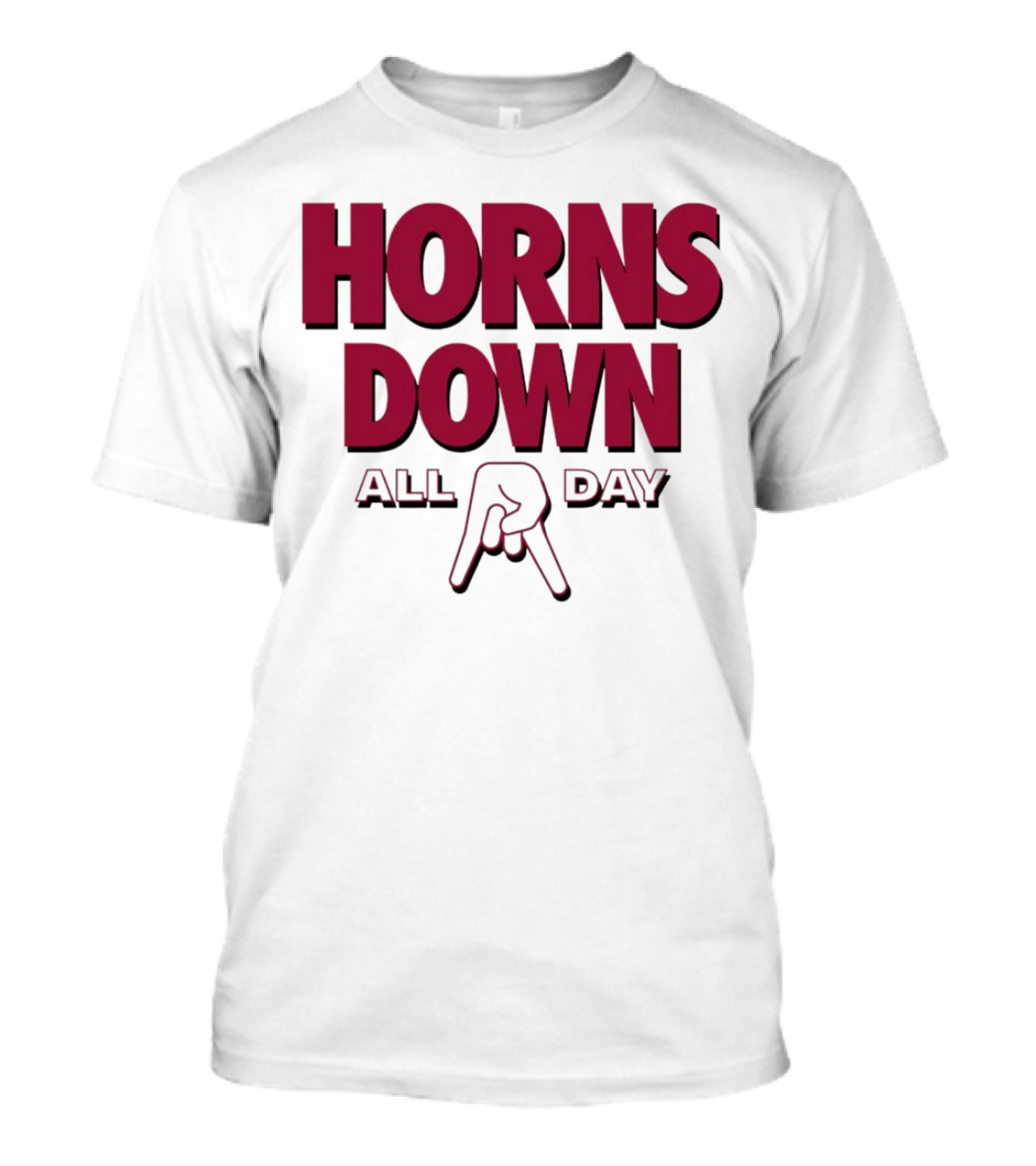 Horns Down All Day Oklahoma Sooners T-Shirt