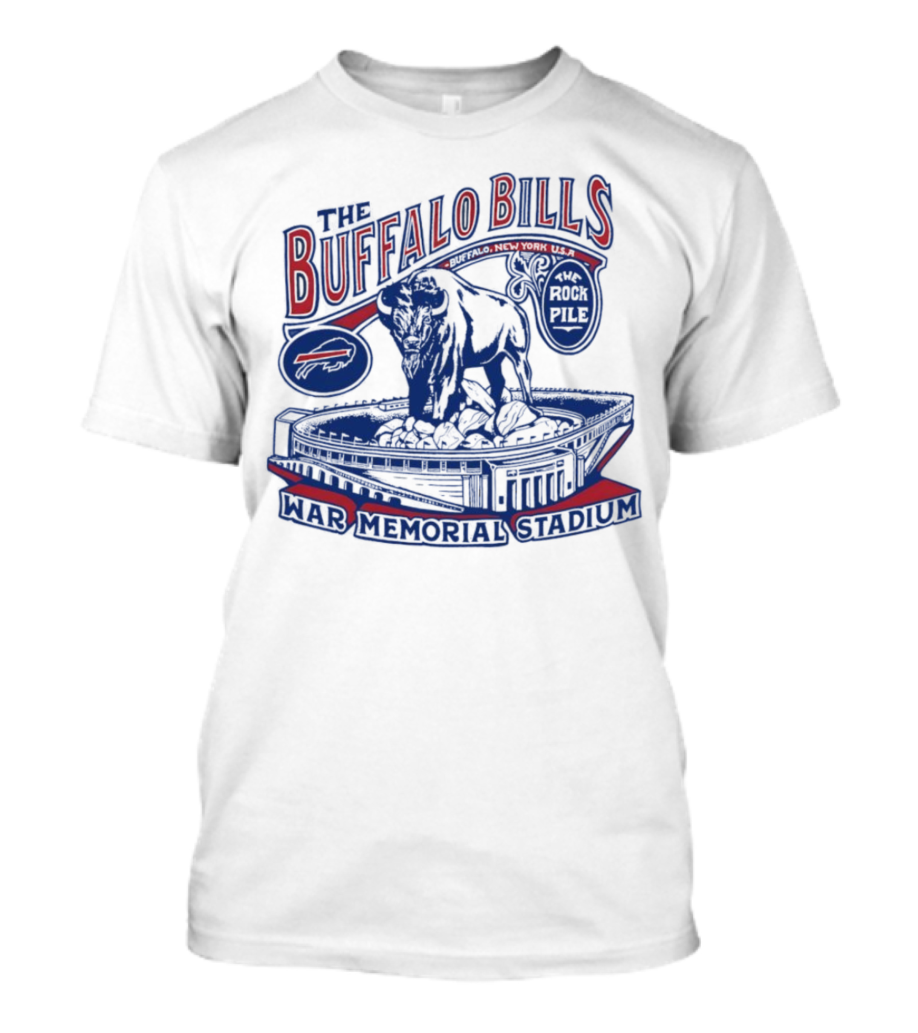 The Buffalo Bills War Memorial Stadium Rockpile New York NFL Iconic Buffalo T-Shirt