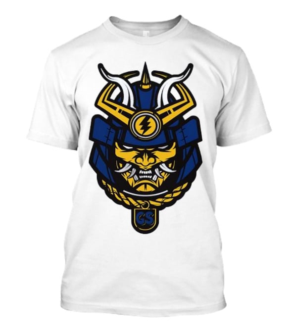 Golden State Warriors GS Samurai Helmet Emblem T-Shirt
