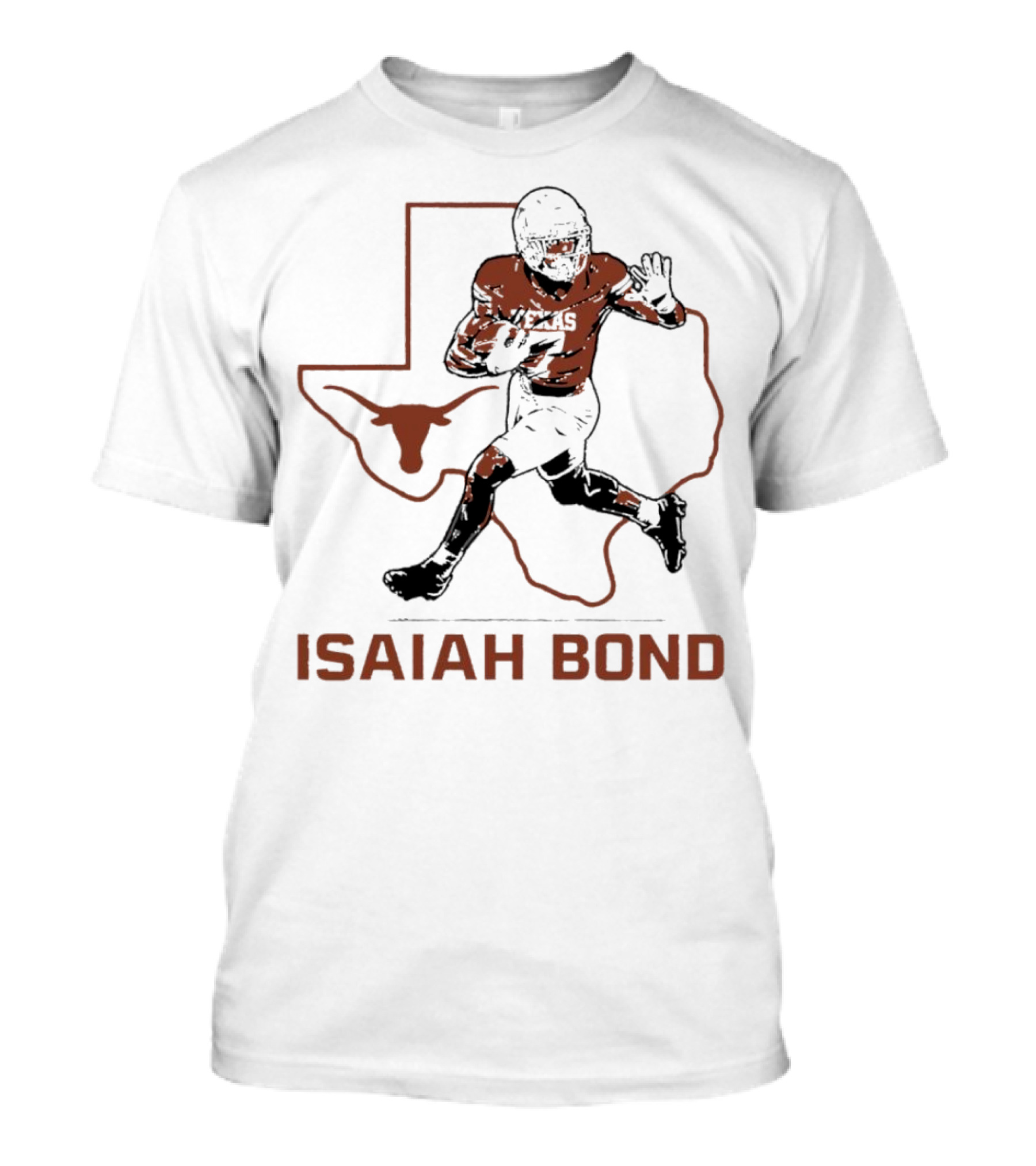 Isaiah Bond Texas Longhorns Football Running Back Star T-Shirt