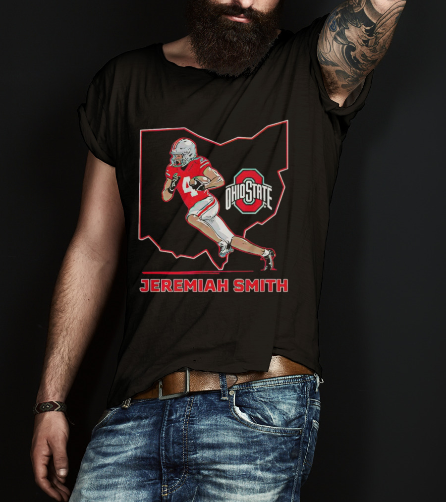 Jeremiah Smith Ohio State Buckeyes Football Ohio Star T-Shirt