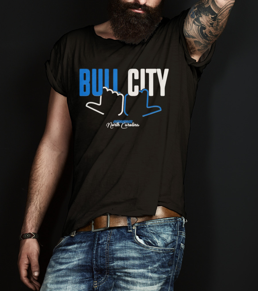 Durham North Carolina Bull City Hands T-Shirt